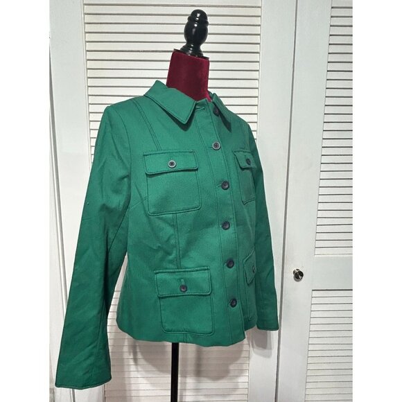 Boden Jackets & Blazers - NWT Boden Women's Green Utility Jacket Button Multiple Pockets Size US 10 3223